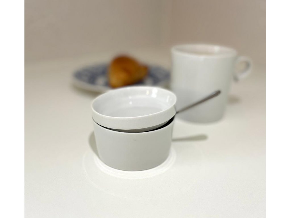 Sugar bowl White 0,12 L Bohemia Porcellain