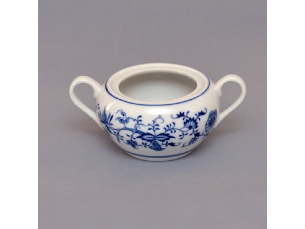 Telo k cukorničke s uškami kód 70035 0,30l  originálny cibulák cibuľový porcelán Dubí