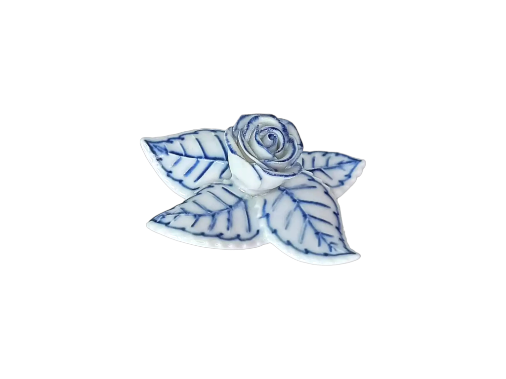 Cibulák Dekorační růže český porcelán Dubí ozdobný karton