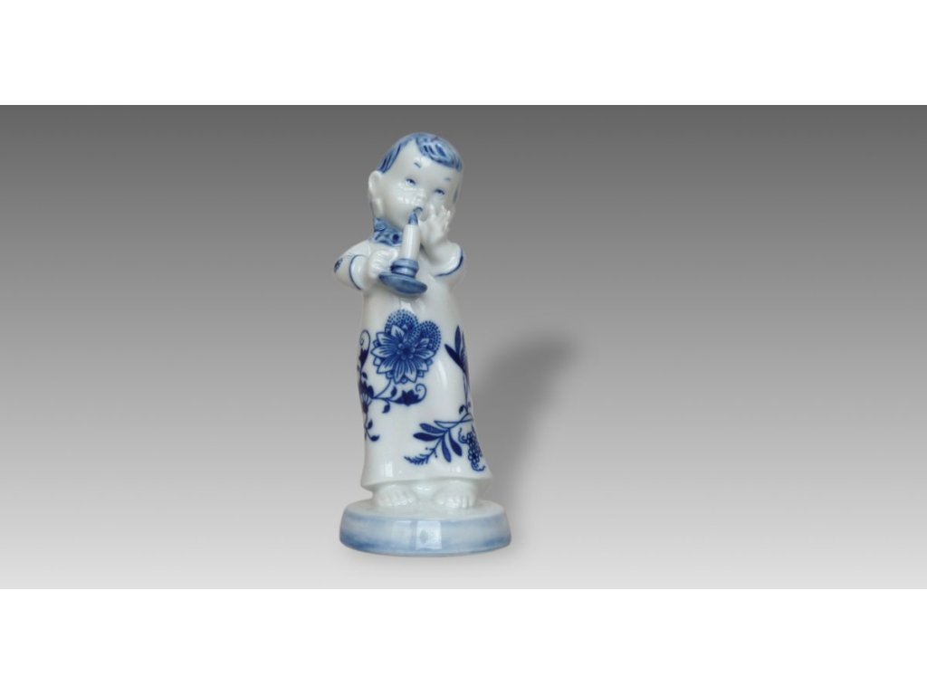 Cibulák Děvčátko se svíčkou 15 cm Originál Český porcelán Dubí