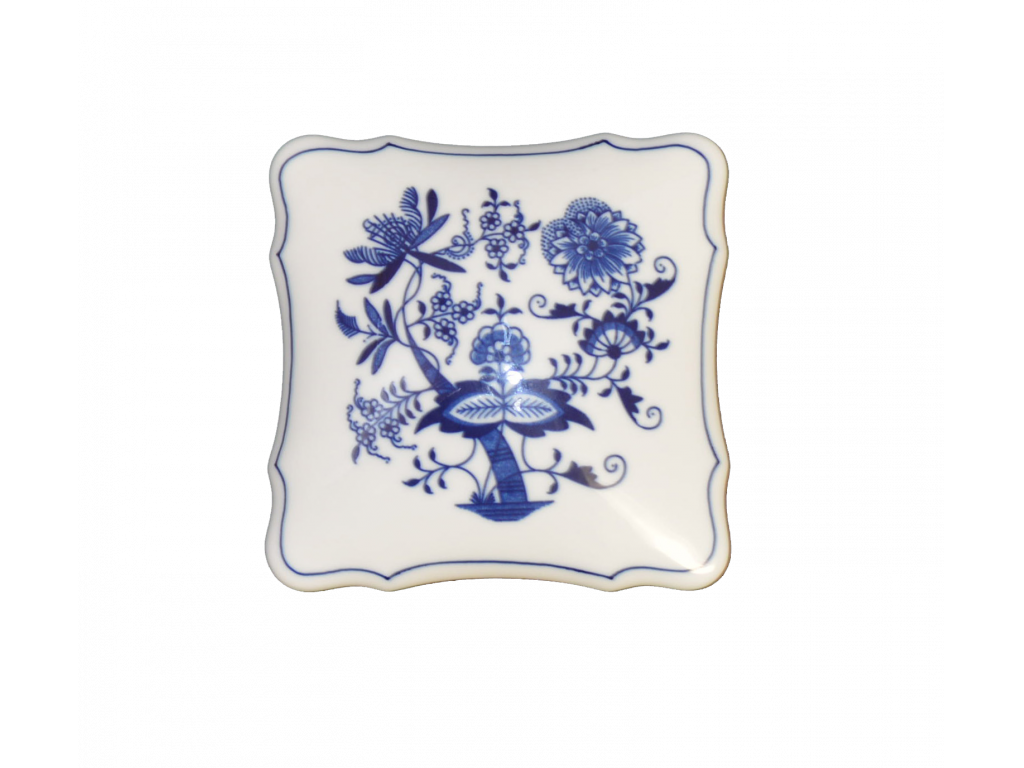 Zwiebelmuster Square box 15x 15cm Original Blue Onion Pattern Bohemia from Dubi 