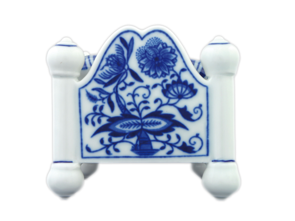 Zwiebelmuster Bonbonglas Krippe 12 x 9 cm 540g Original Bohemia Porzellan Dubi Karlsbader 