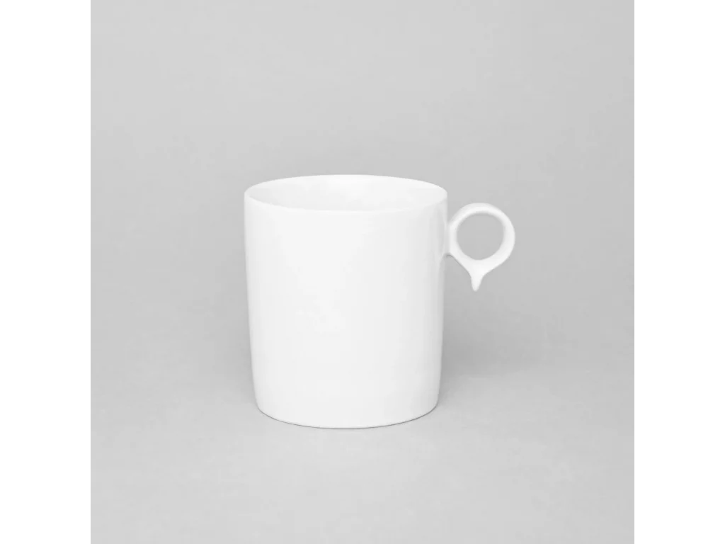 White Mug and a saucer Reset maxi 0,32 L Bohemia Porcellain