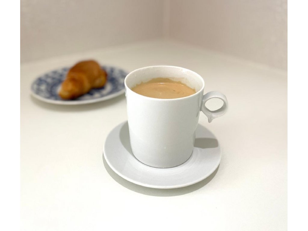 White Mug and a saucer Reset maxi 0,32 L Bohemia Porcellain