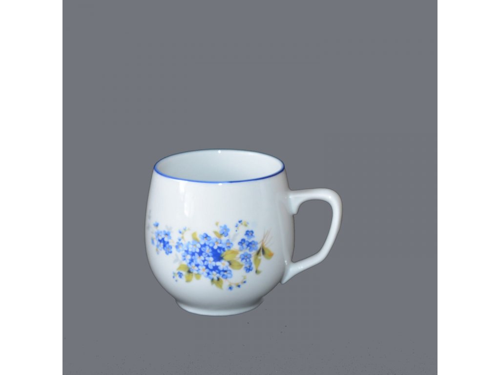 Hrnek Baňák 0,30l Pomněnky Český porcelán Dubí