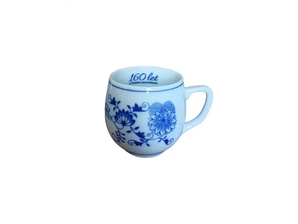 Zwiebelmuster Mug Baňák 0.30 l 160 years of porcelain in Dubí Original Blue Onion Pattern Bohemia from Dubi 