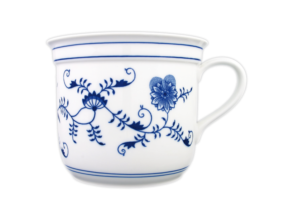 Cibulák Hrnček Český s jedným uchom 3l bez veka Originálny Český Porcelán Dubí