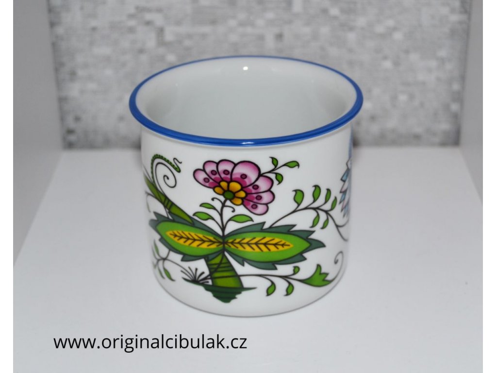 Cibulákový hrnček Tina  0,25l  - NATURE farebný cibulák 0,65l cibulový porcelán, originálny cibulák Dubí, 1. akosť