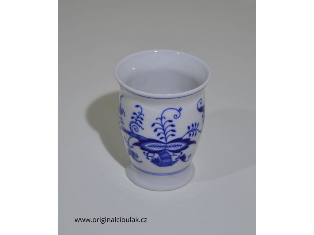 Cibulák hrnček Malis bez uška 0,30 l cibuľový porcelán originálny cibuľák Dubí