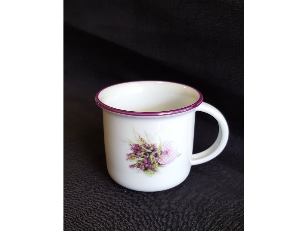 Mug Tina 0.10l LAVENDER Bohemia porcelain Dubí 