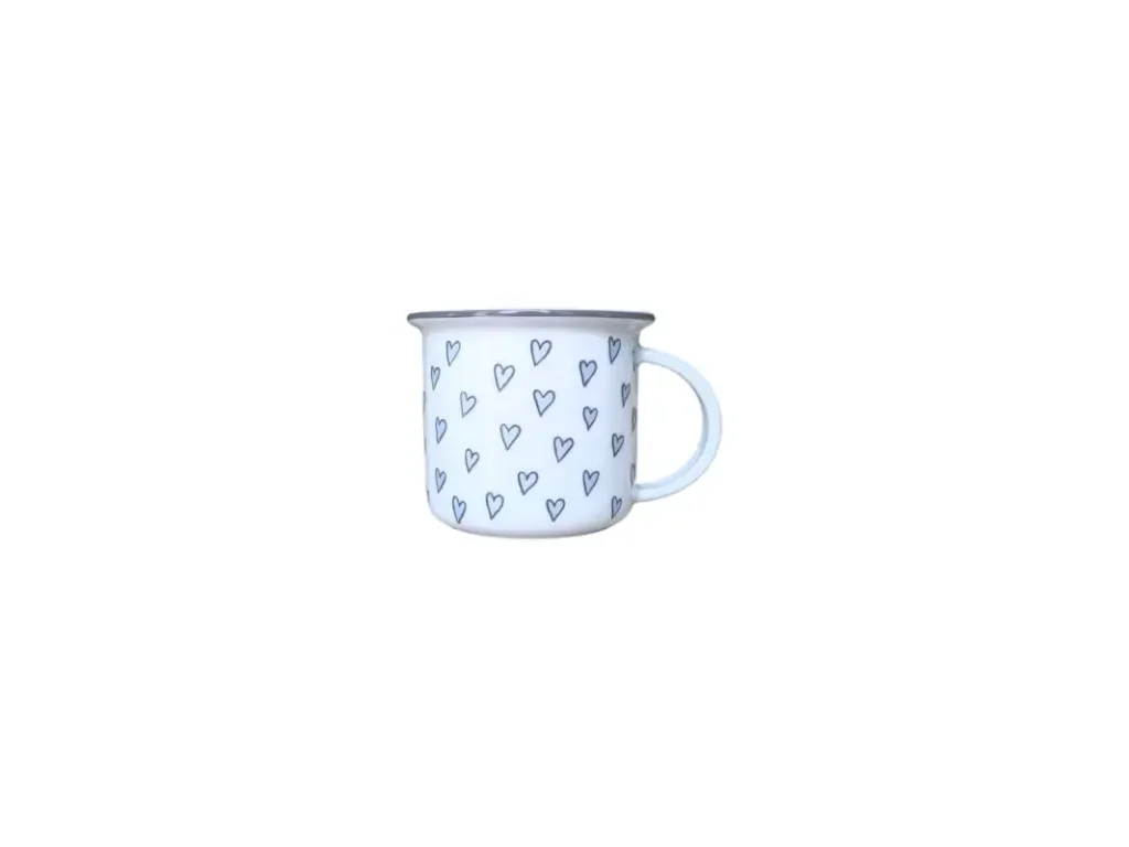 Hrnek Tina 0,10l SRDÍČKA MODRÁ Český porcelán Dubí
