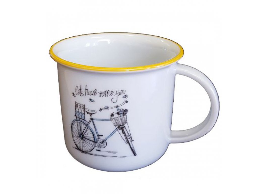 Mug Tina 0.25l WOMEN'S BIKE Bohemia porcelain Dubí 