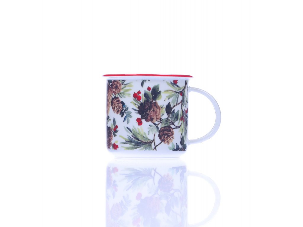 Tasse Tina 0,25l Tannenzapfen Bohemia Porzellan Dubí