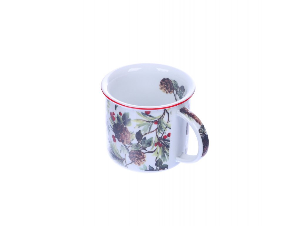 Tasse Tina 0,25l Tannenzapfen Bohemia Porzellan Dubí
