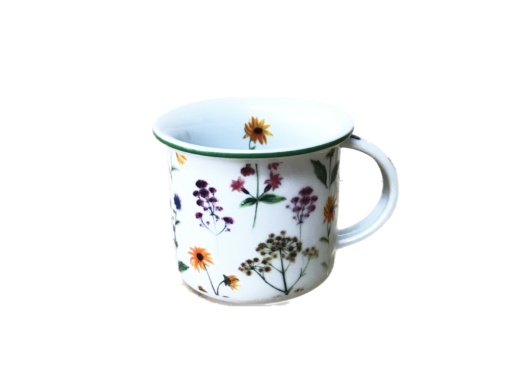 Mug Tina 0.25l MEADOW FLOWERS Bohemia porcelain Dubí 