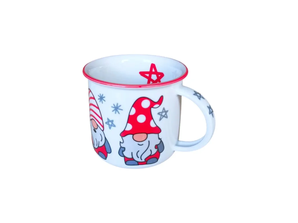 Hrnček Tina 0,25l ŠKRÍTOK ČERVENÝ Český porcelán Dubí