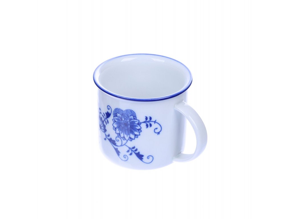 Zwiebelmuster  Tasse Tina 0,38l M groß Original Bohemia Porzellan Dubi Karlsbader 