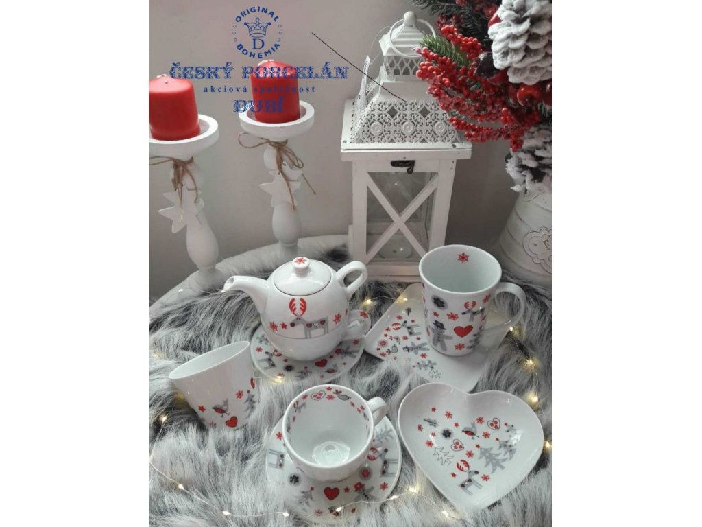 Mug Christmas motif soba Český porcelán a.s. Dubí Erin