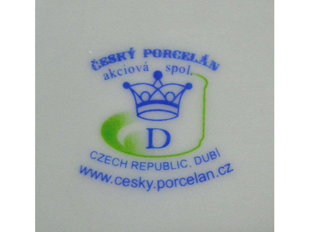 Hrnček tyrkysová veselá srdiečka 0,42l Český porcelán a.s. Dubí Erin