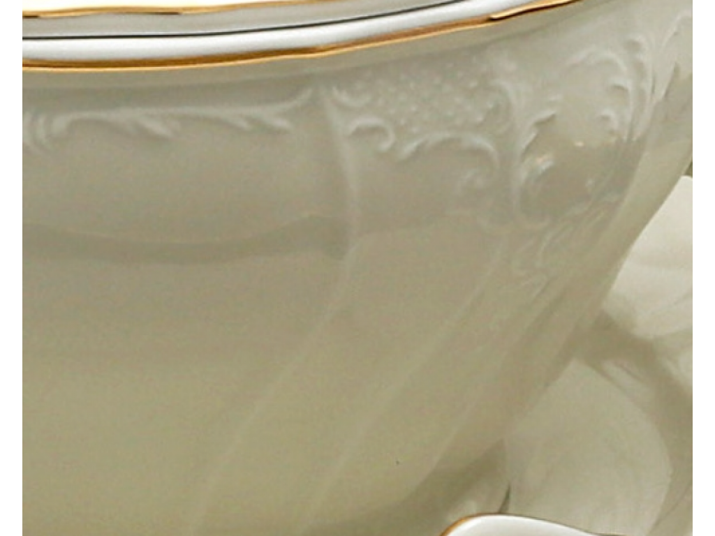 jídelní souprava bílý porcelán slonová kost  Thun Bernadotte 6 osob 25 dílů český porcelán