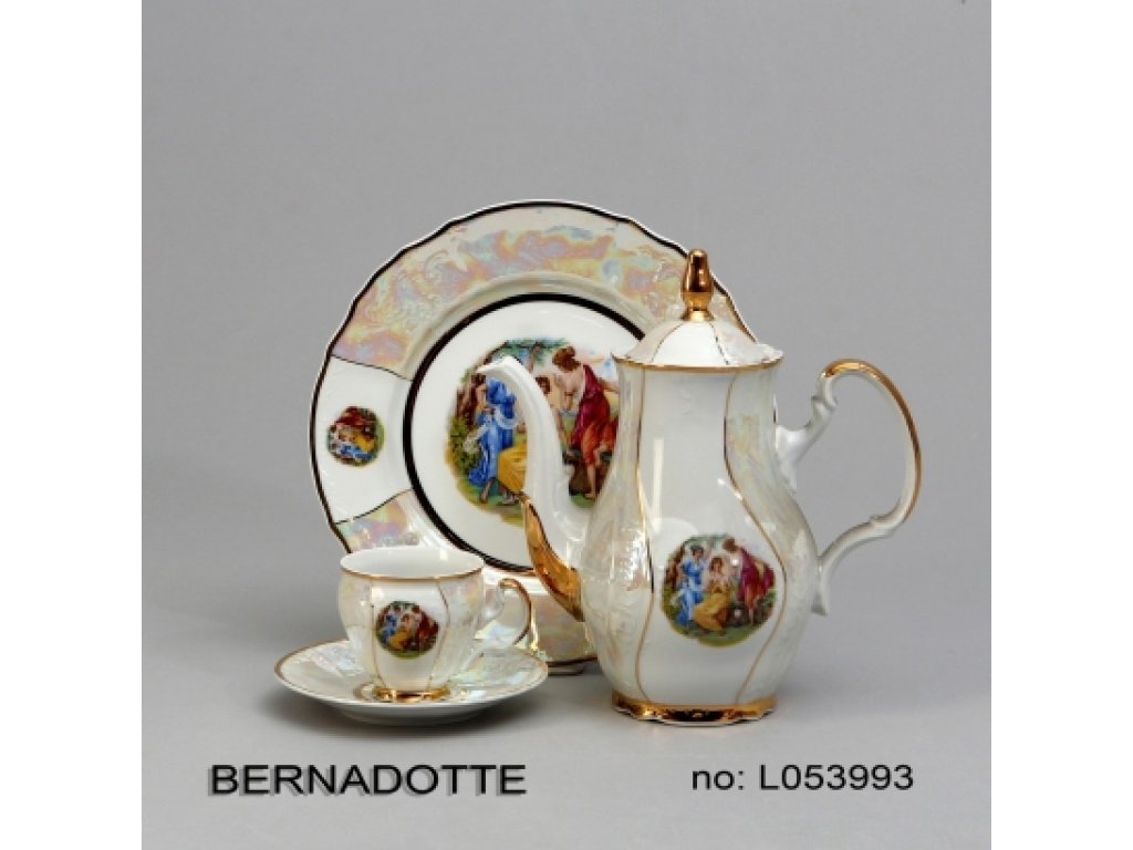 Jedálenská súprava Tri Grácie Thun Bernadotte  6 osôb 25 dielov český porcelán Nová Role