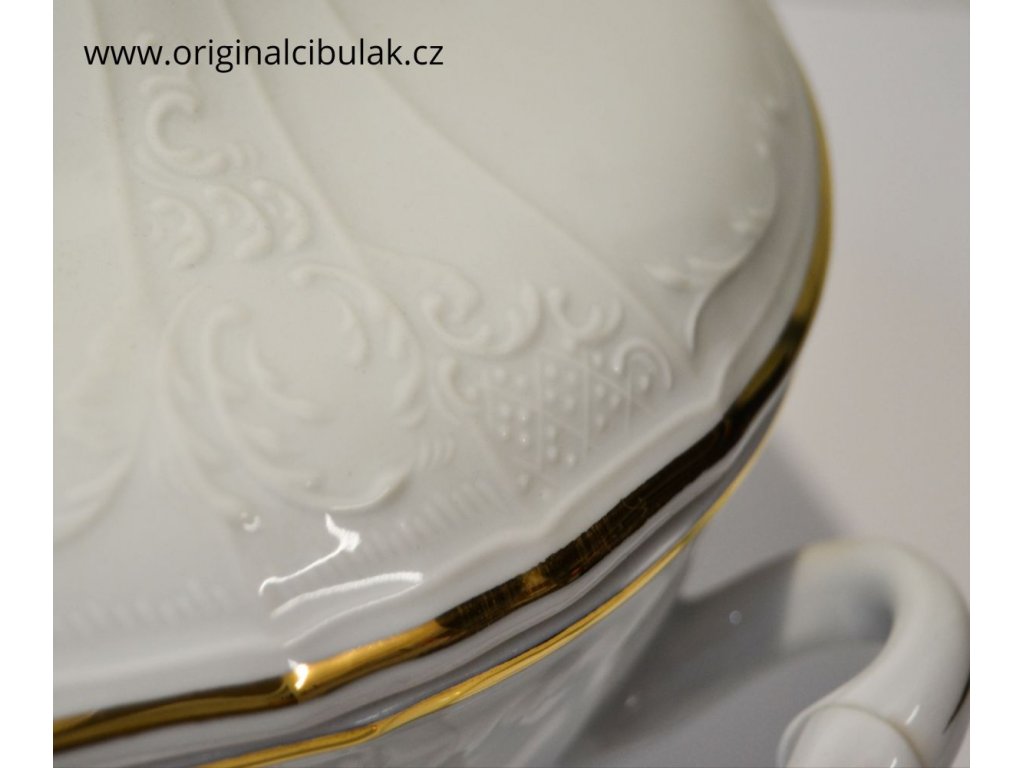 Jedálenská súprava zlatý pruh Thun Bernadotte  6 osôb 25 dielov český porcelán Nová Role