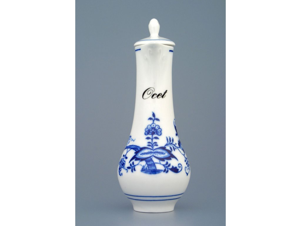 Cibulák Karafka Ocet 0,14 l 16cm Originálny Český Porcelán Dubí 