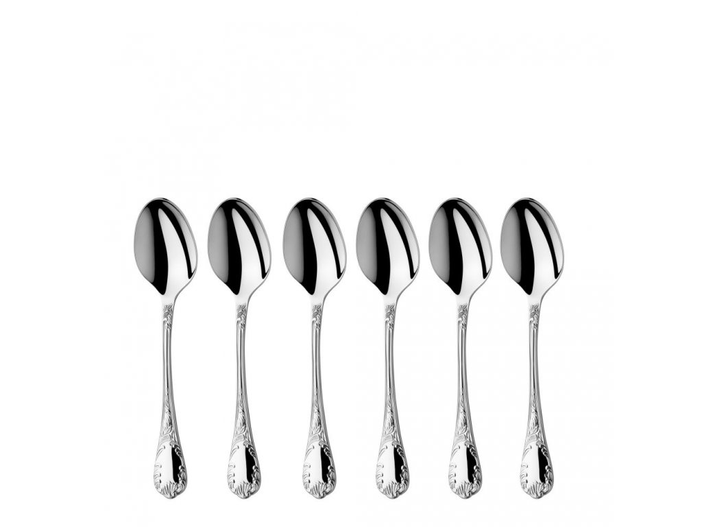 Coffee spoons Rokoko set of 6 pieces Berndorf Sandrik