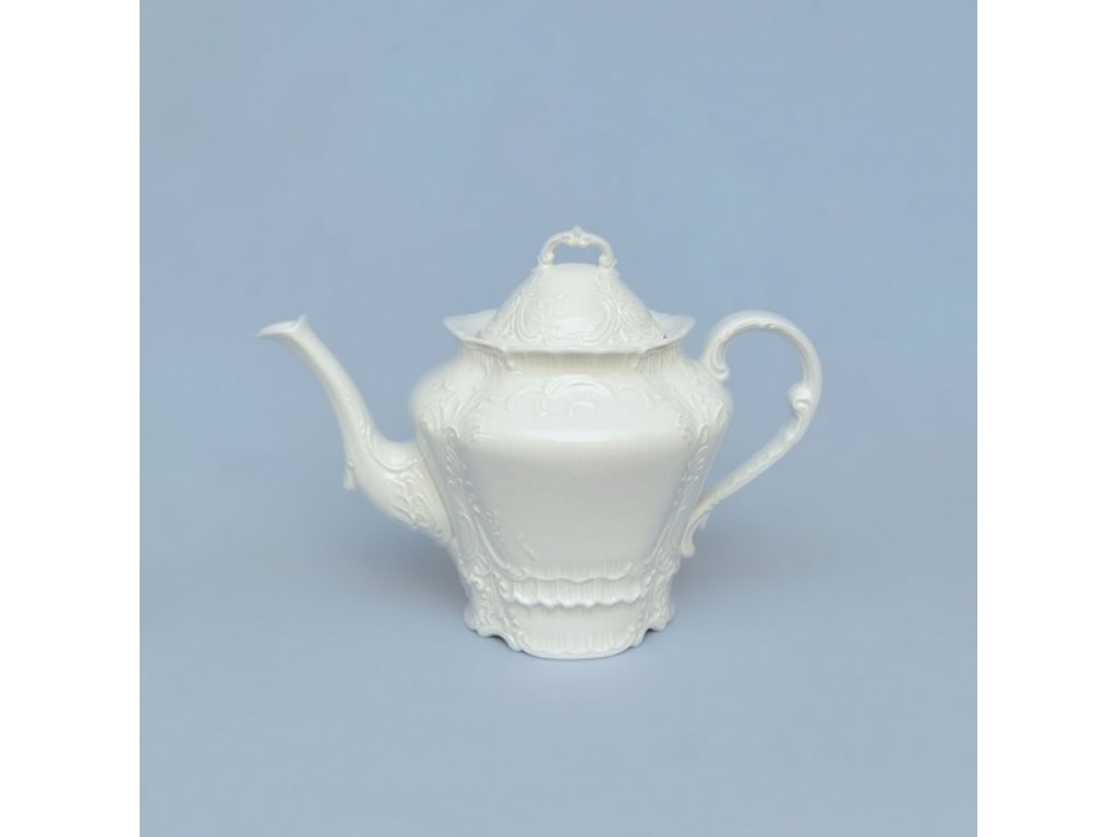 White porcelain teapot Opera 1,2 l Český porcelán Dubí