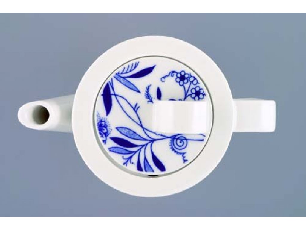 Konvice káva Bohemia s víčkem malým  0,76l Cobalt design prof. arch. Jiří Pelc Český porcelán Dubí 