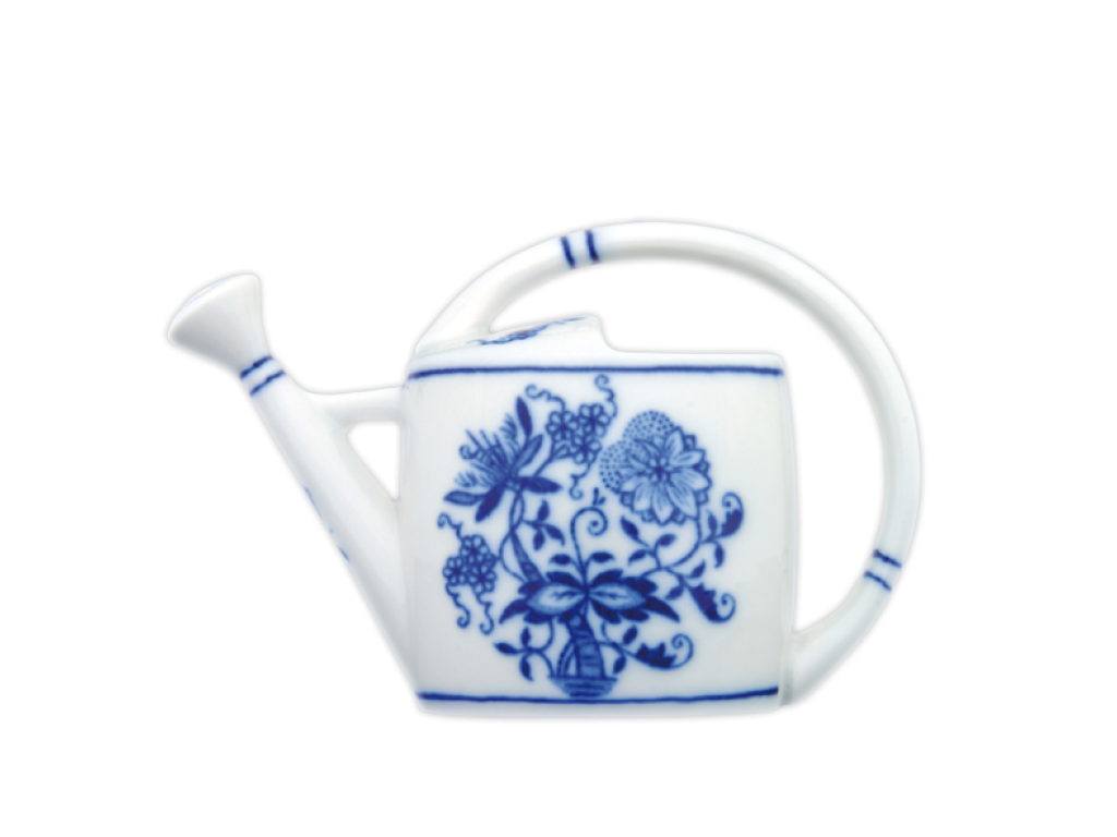 Cibulák Kanvica záhradná mini 8,5cm Originálny Český Porcelán Dubí 
