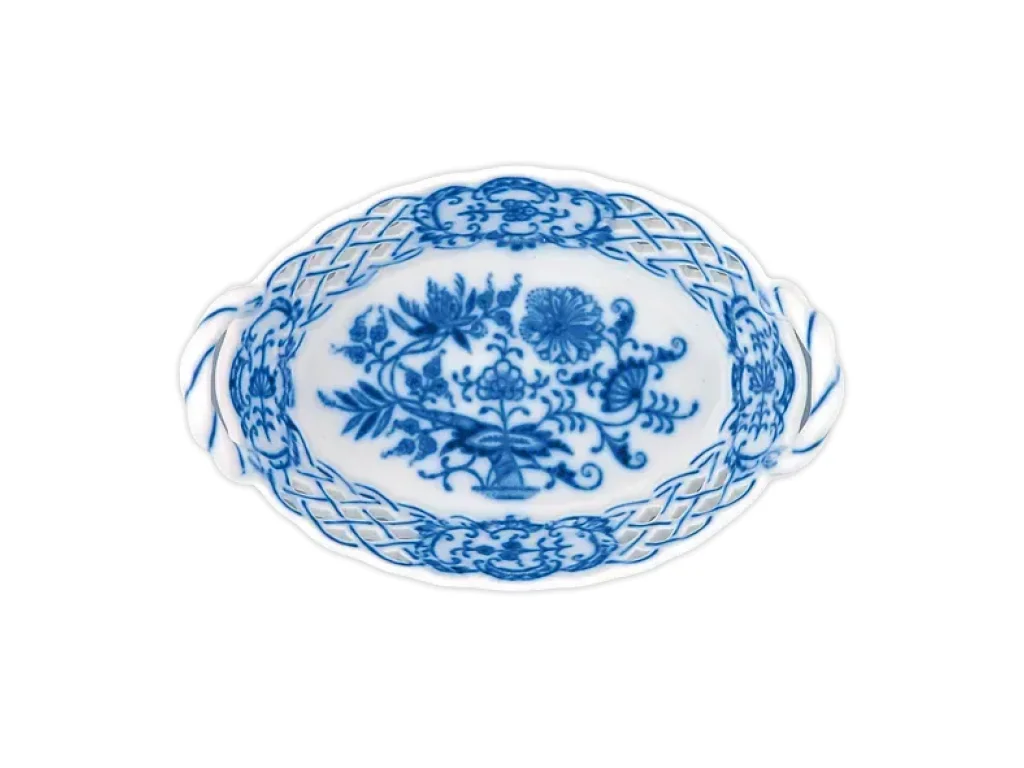 Cibulák Košík prolamovaný  18,5cm Originál Český porcelán Dubí 