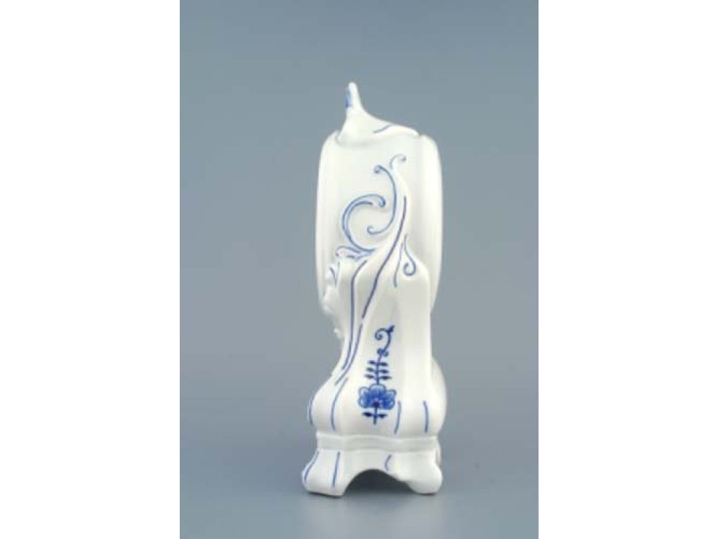 Cibulák  Krbové hodiny bez růží 28cm  bez strojku  náhradní díl Originál Český porcelán Dubí 2. jakost