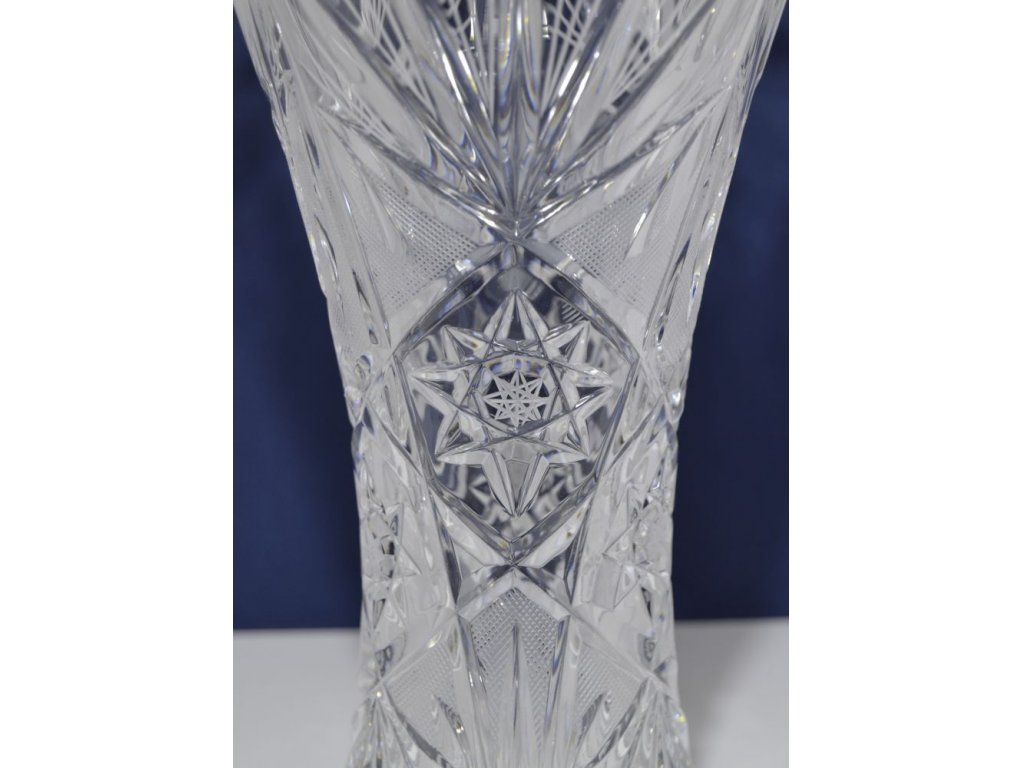 Crystal cut vase