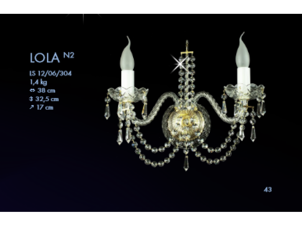 Crystal chandelier Lola N2 crystal chandeliers