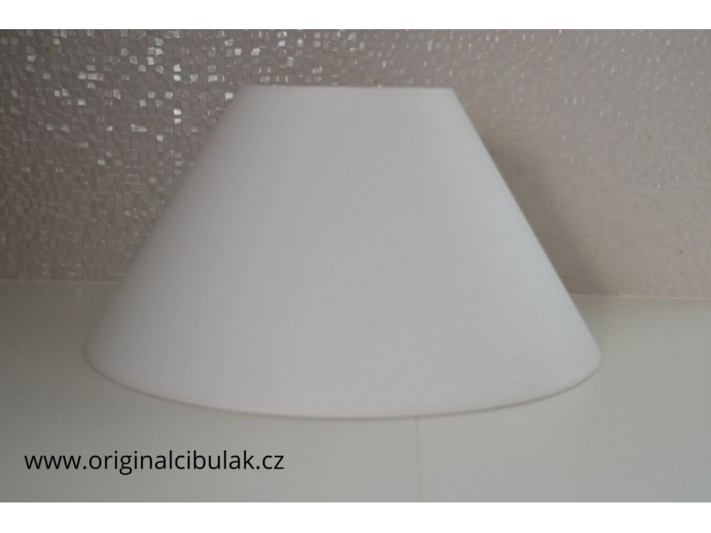 Lampa cibulák se stínítkem hladkým 47 cm originální cibulákový porcelán Dubí