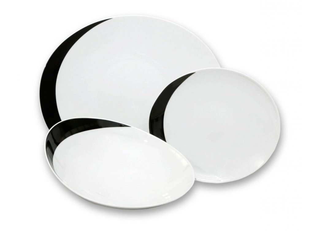 Loos tanierová súprava biely porcelán Thun 6 osôb 18 dielov český porcelán Nová Role