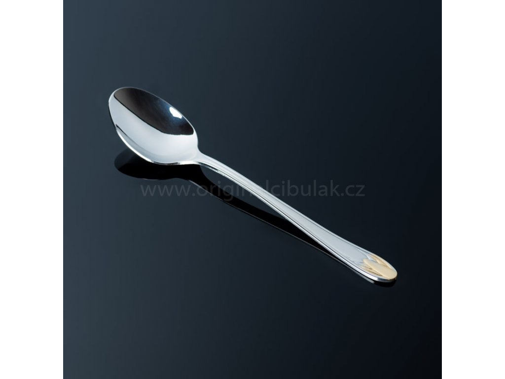 Dining spoon TONER Ruby Gold gilded 1 piece stainless steel 6083 gold