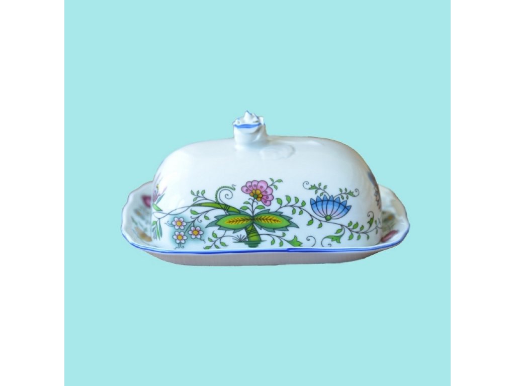 Cibulák máslenka hranatá veľká komplet NATURE farebný cibulák 250 g cibulový porcelán originálny cibulák Dubí