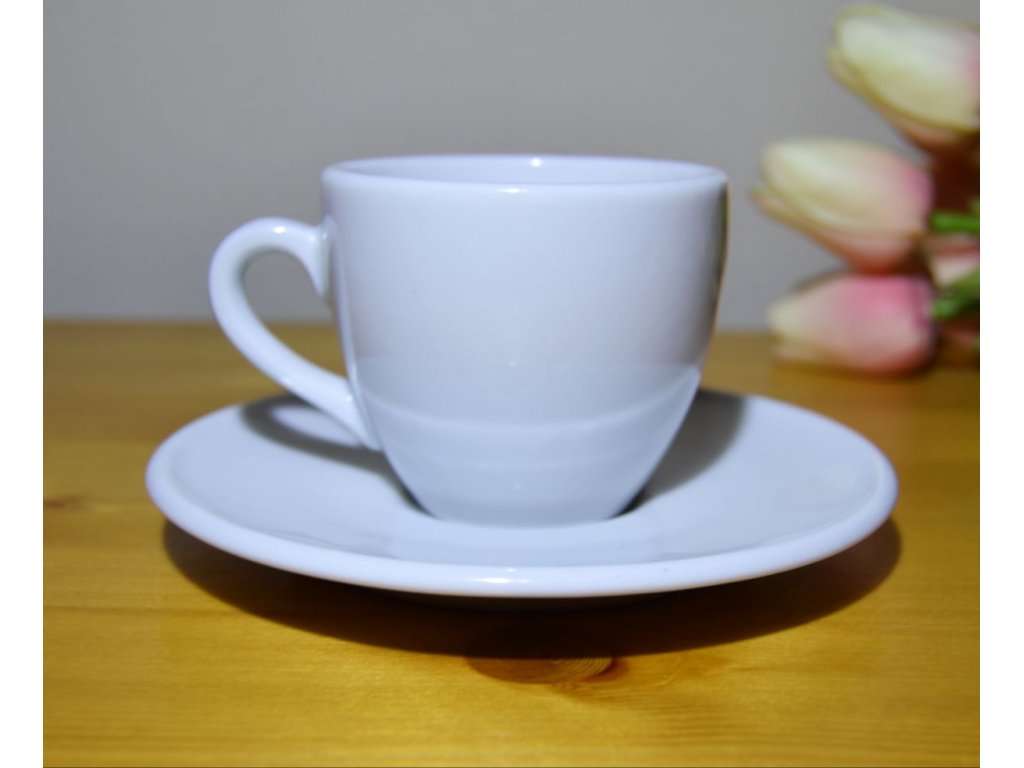 Milada cup 0,09 L and saucer 12 cm Czech porcelain Dubí