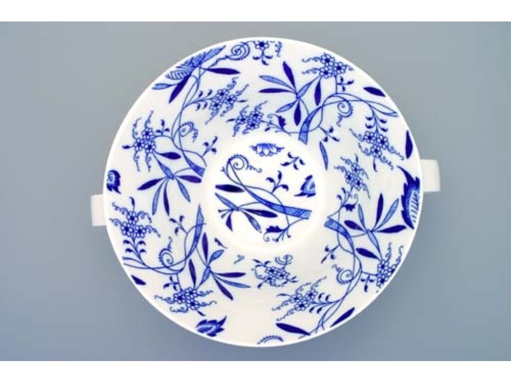 Zwiebelmuster Salad Dish Large, Bohemia Porcelain from Dubi