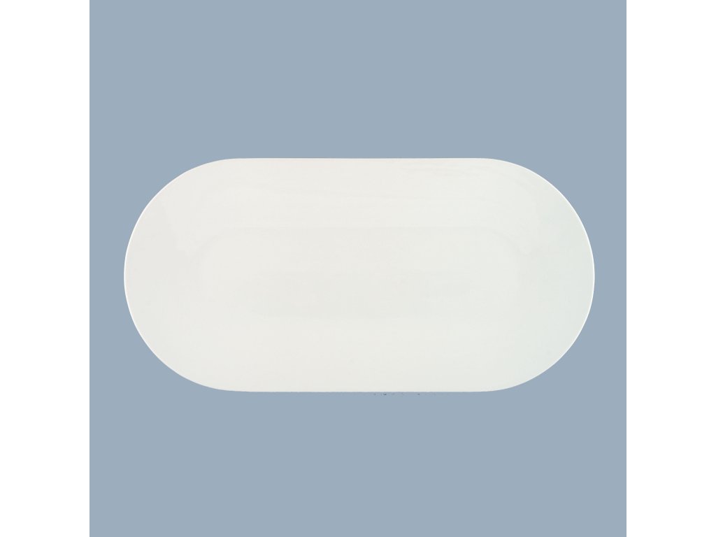 Bohemia oval bowl, small 30 x 15 cm 370g White design by prof. arch. Jiří Pelc Bohemia Porcelain from Dubi