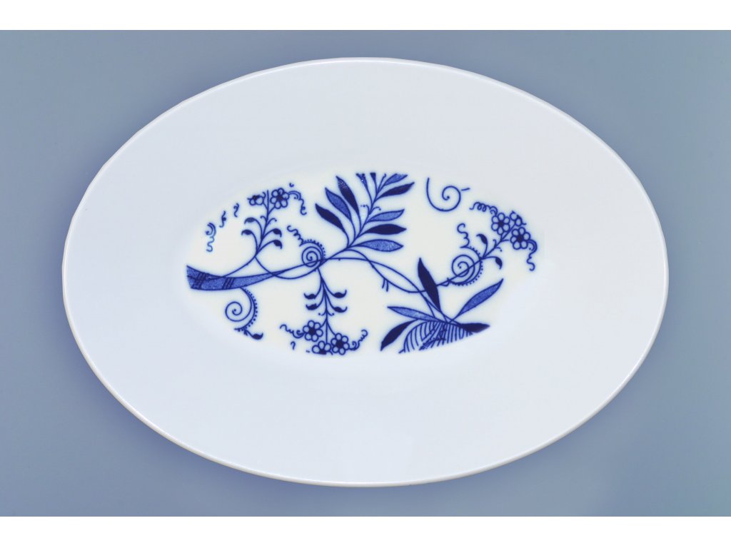 Misa Bohemia oválna na špagety 28 x 20 cm, výška 4,8 cm, 760 g Cobalt design prof. arch. Jiří Pelc  Český Porcelán Dubí 