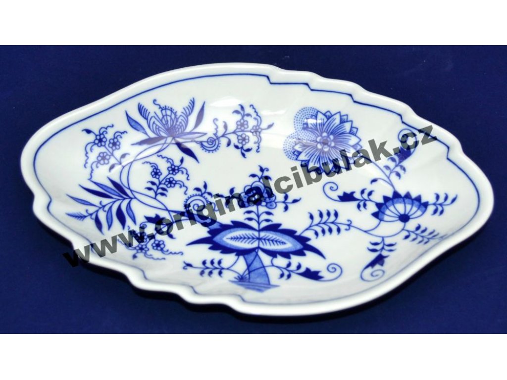 mísa cibulák dvojlist 24 cm originální český porcelán Dubí 2.jakost
