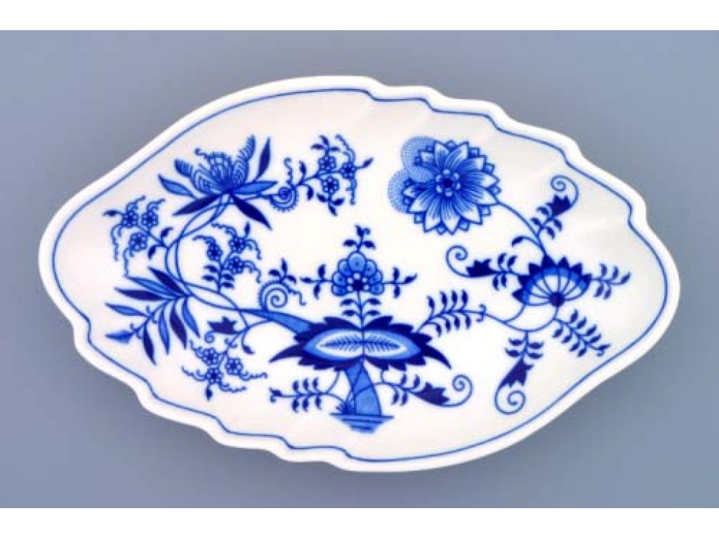 mísa cibulák dvojlist 24 cm originální český porcelán Dubí 2.jakost
