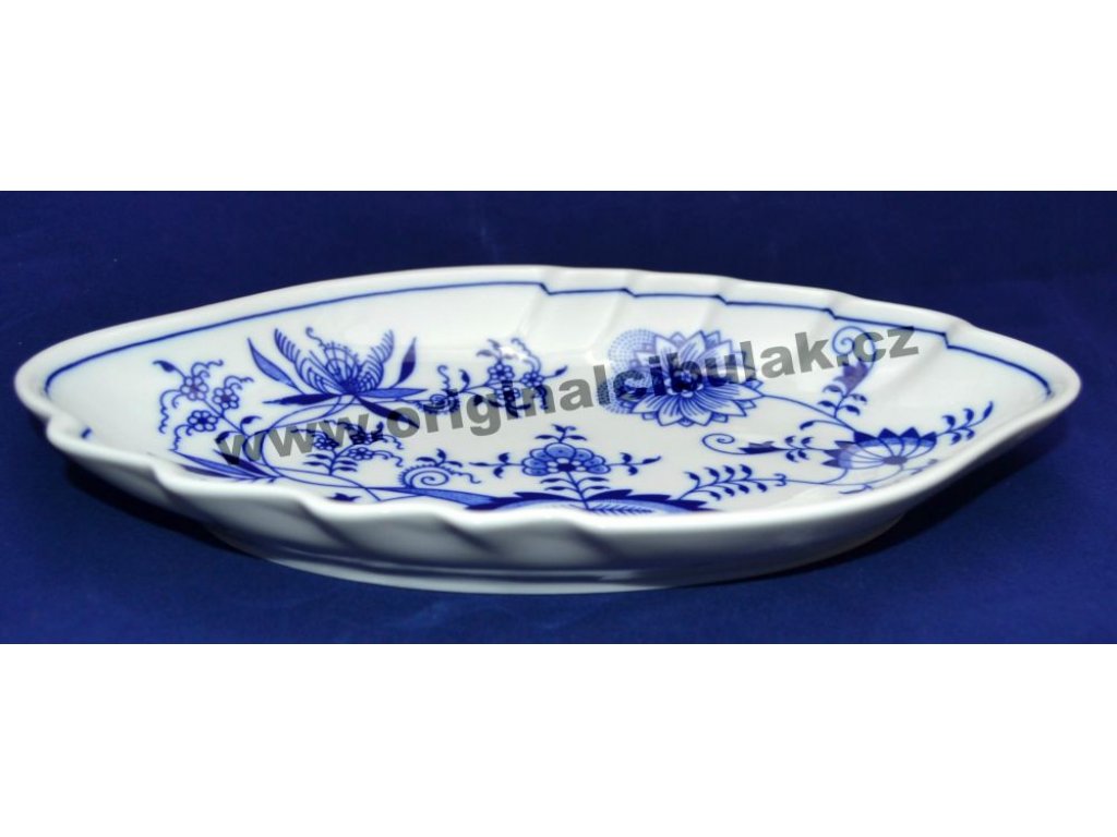 mísa cibulák dvojlist 24 cm originální český porcelán Dubí 2.jakost