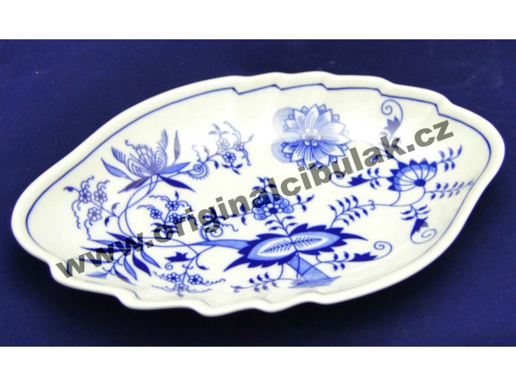 mísa cibulák dvojlist 24 cm originální český porcelán Dubí 2.jakost