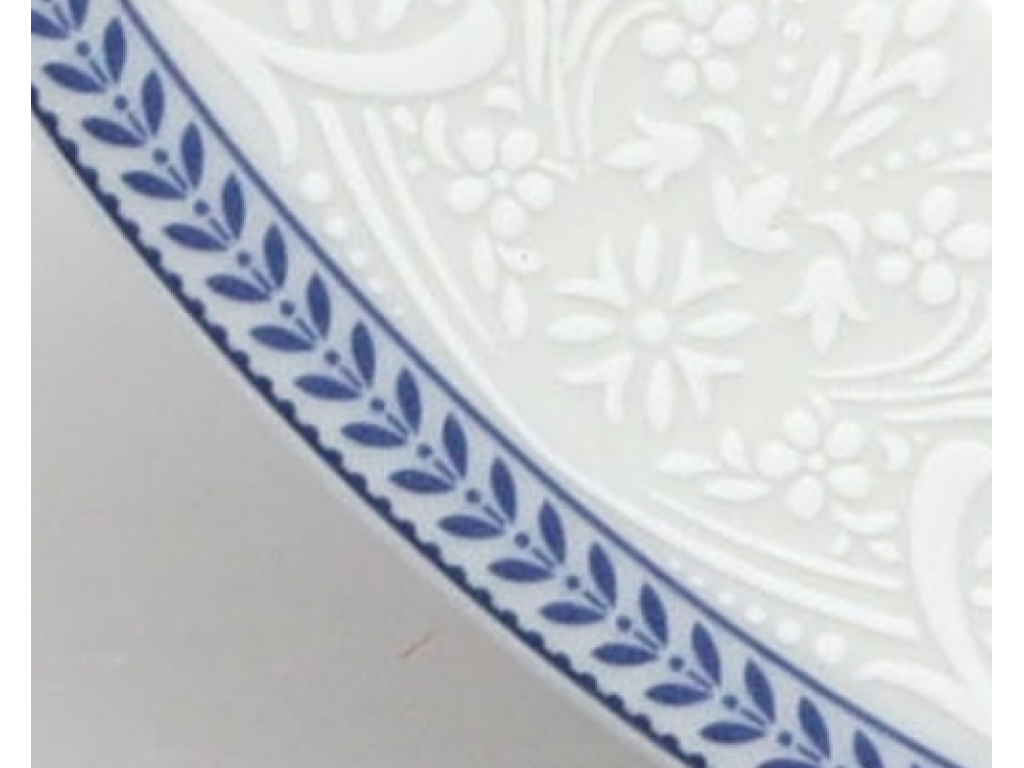 mísa kompotová  Opál  16 cm krajka modrá Thun  1 ks český porcelán