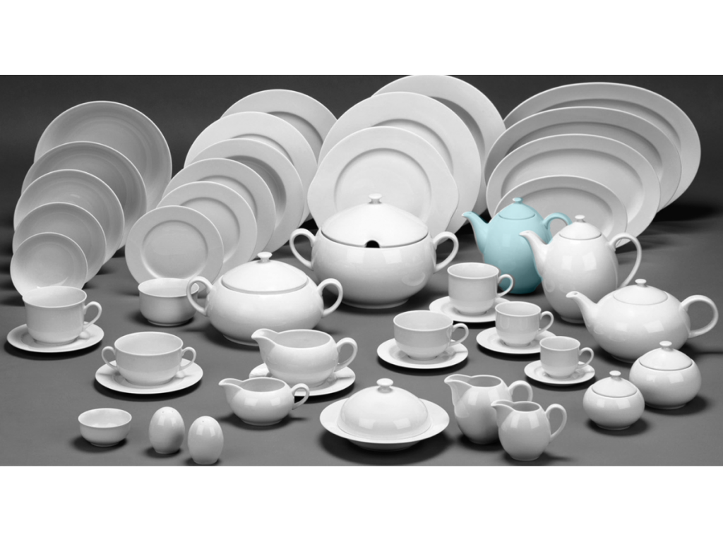mísa kompotová  Opál  16 cm krajka modrá Thun  1 ks český porcelán