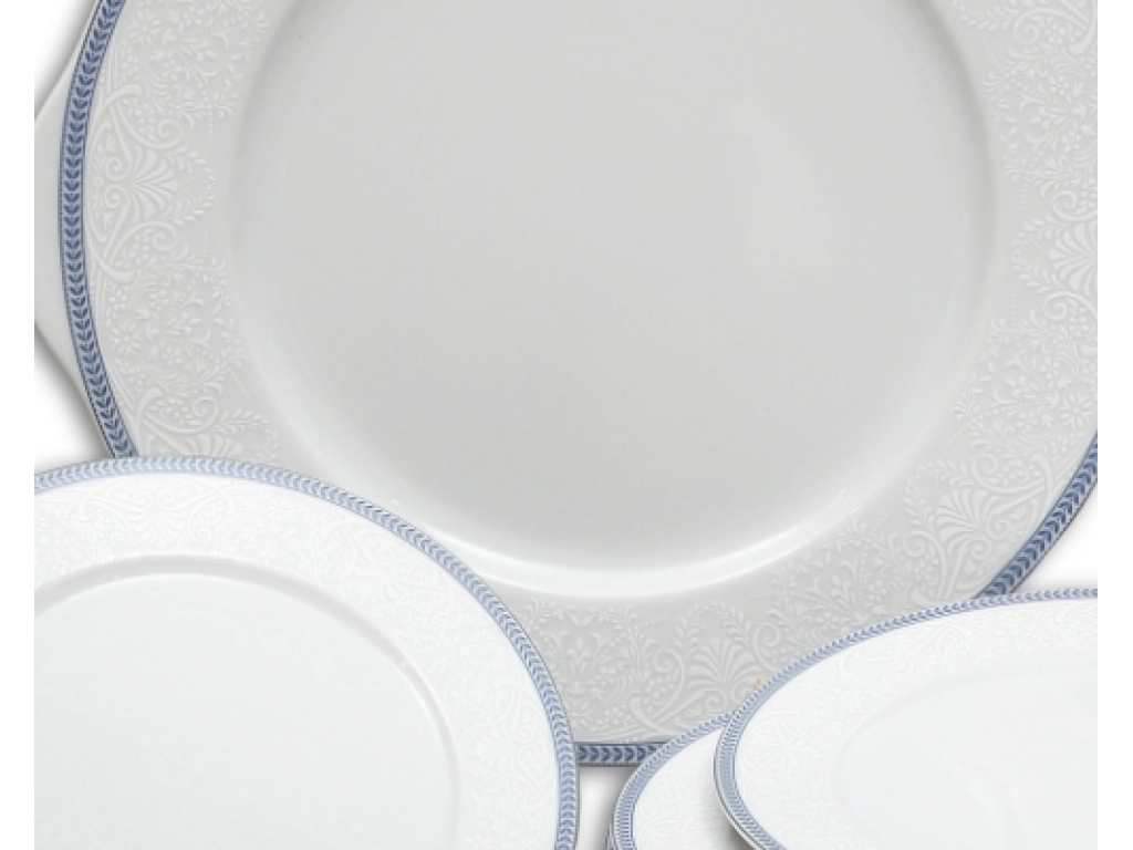 mísa kompotová  Opál  16 cm krajka modrá Thun  1 ks český porcelán